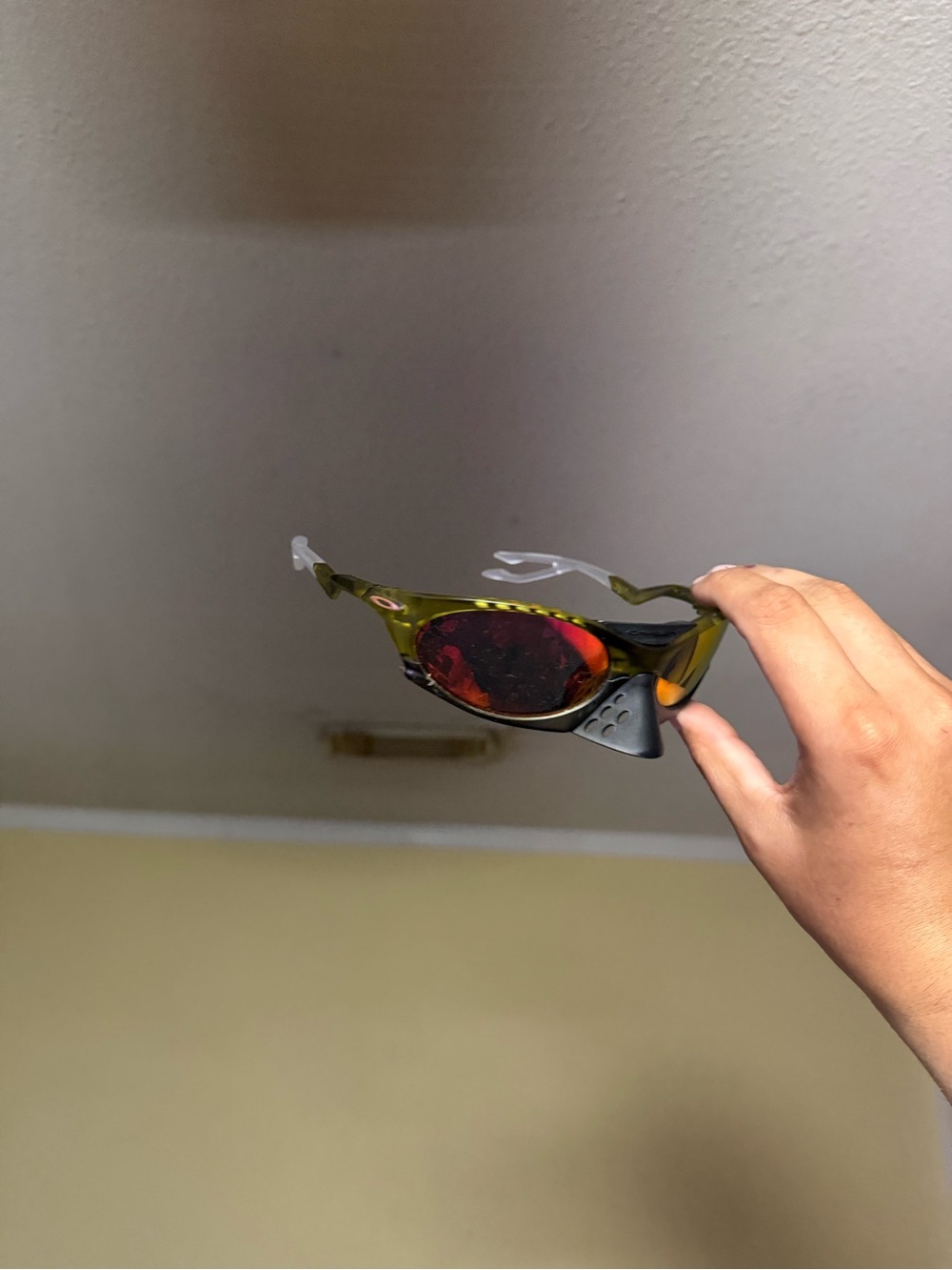 Sporty Yellow-Green oakley Protective Glasses